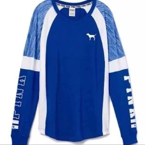 **SOLD**VS PINK BLUE & WHITE VARSITY CREW